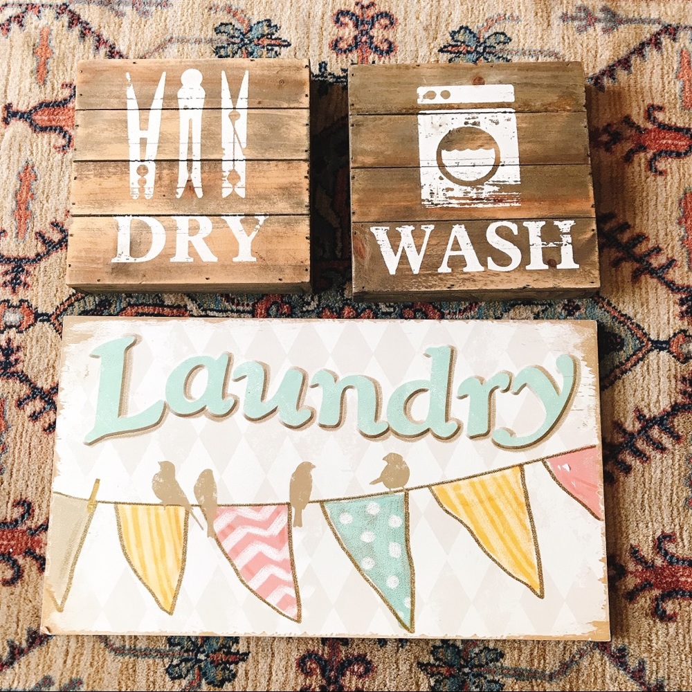 Laundry Room Wall Decor Bundle